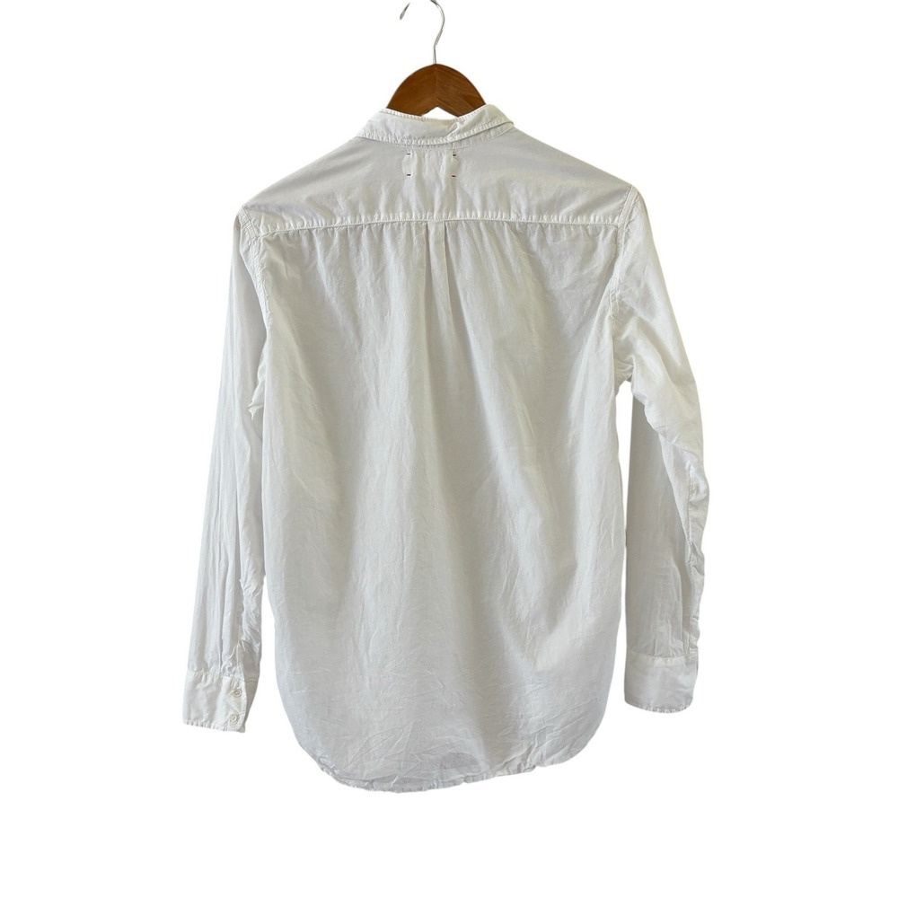 Xirena Beau Cotton Poplin Shirt Womens XS White Oversized Boyfriend Classic - Picture 2 of 14